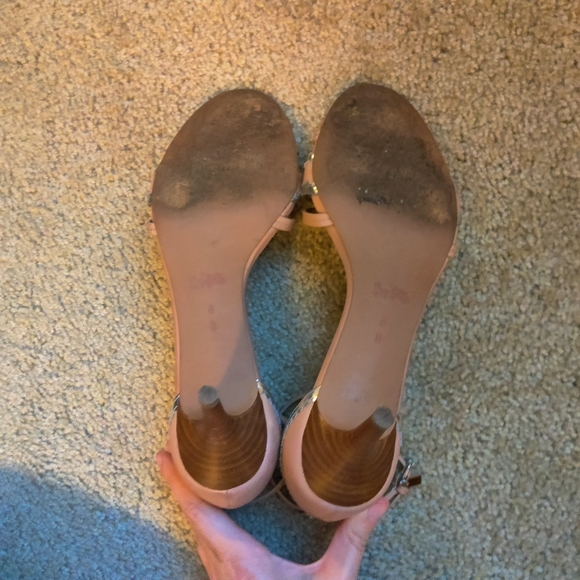 $145 COACH Women's Maxine Beechwood/Silver Calf Leather Sandal US Sz 8 - Picture 13 of 14